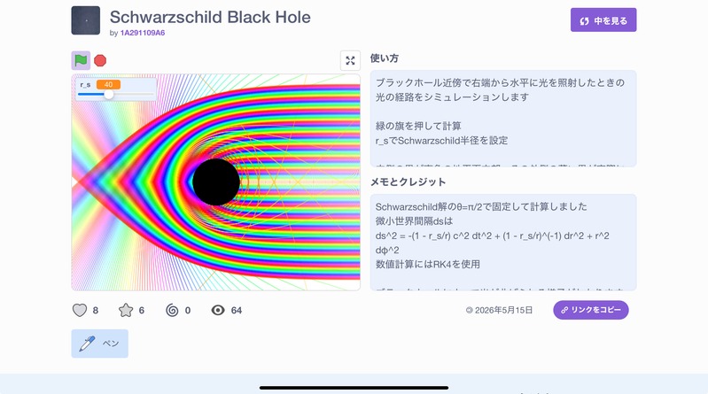 Schwarzschild Black Hole by 1A291109A6